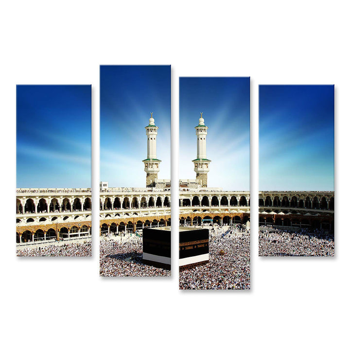 islandburner Bild auf Leinwand Kaaba Mekka Saudi Arabien Bilder Wandbilder Poster Leinwand 130x80cm
