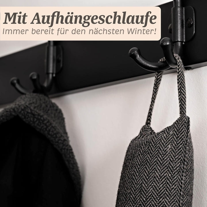 Praknu 2 Stück Zugluftstopper 90cm - Waschbar - Energiesparend - Extra Schwer - Für Türen und Fenste