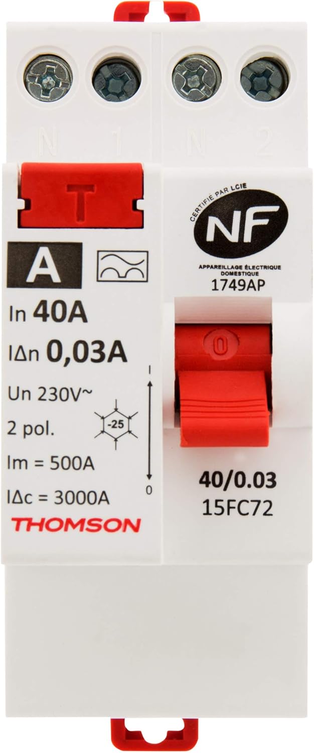 Thomson Differentialschalter mit Schraube, 40 A, Typ A NF