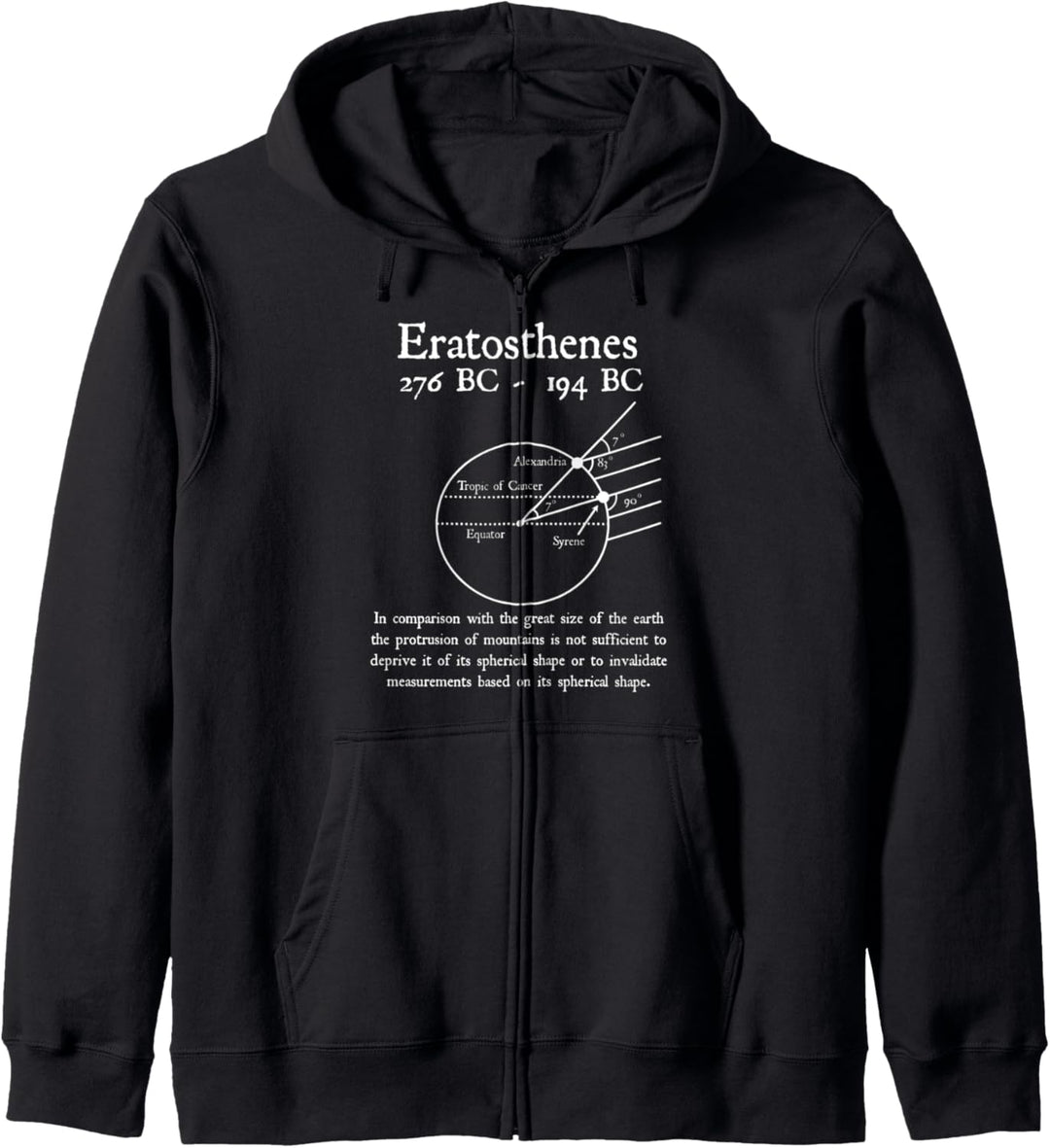 Nerdy Vintage Eratosthenes Mathematik Beauty Mathematik Lehrer Kapuzenjacke