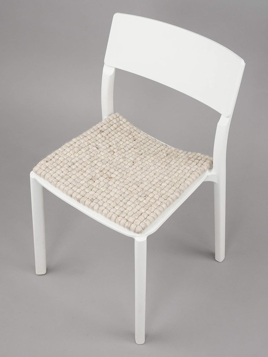 myfelt Filzkugel Sitzauflage Stuhlauflage - Béla - 36x36 cm, beige, Beige