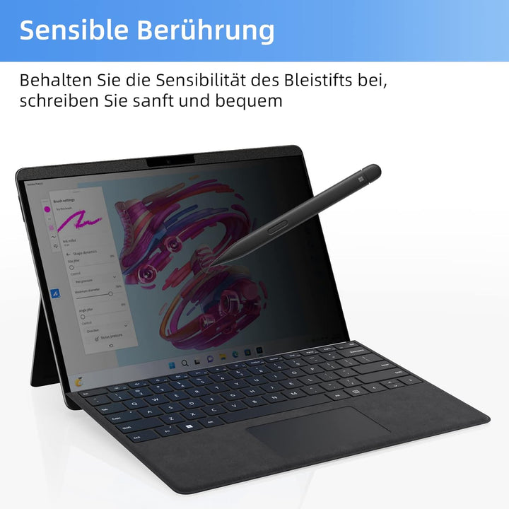 Mamol Magnetischer Blickschutzfilter für 13 Zoll Microsoft Surface Pro 9/8/X, Entfernbare Blickschut
