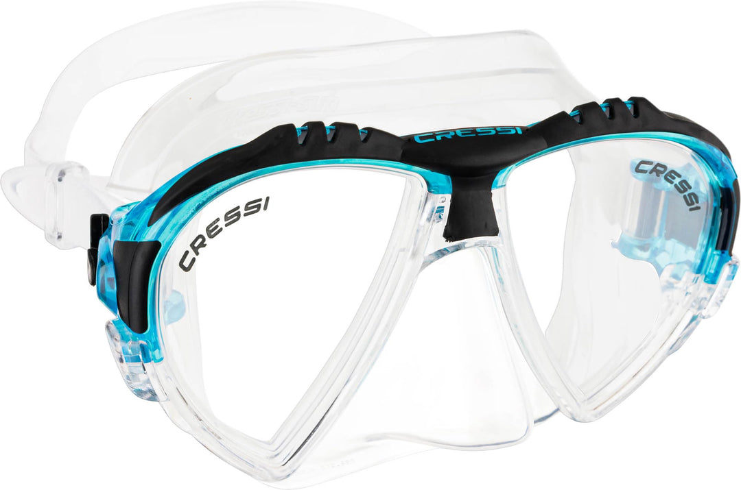 Cressi Matrix Tauchen Schnorcheln Maske Transparente/Aquamarin Einheitsgrösse Single, Transparente/A