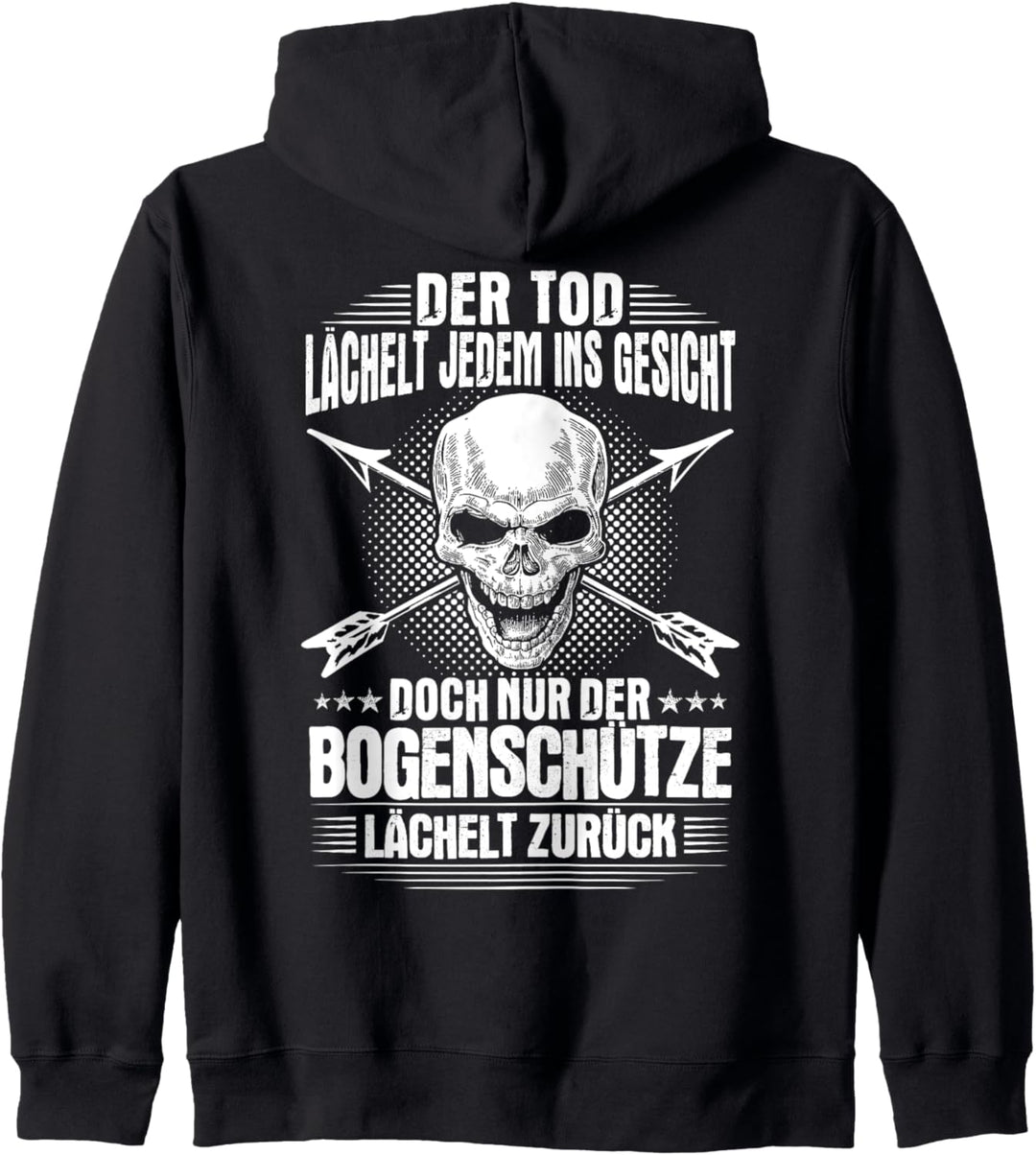 Bogenschiessen Lächeln Bogensport Bogenschütze Kapuzenjacke