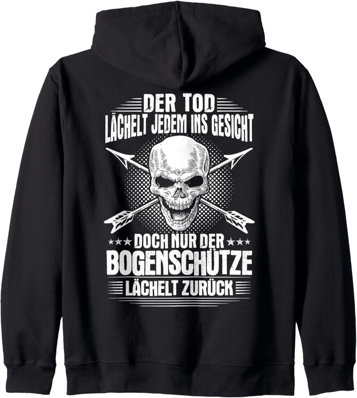 Bogenschiessen Lächeln Bogensport Bogenschütze Kapuzenjacke