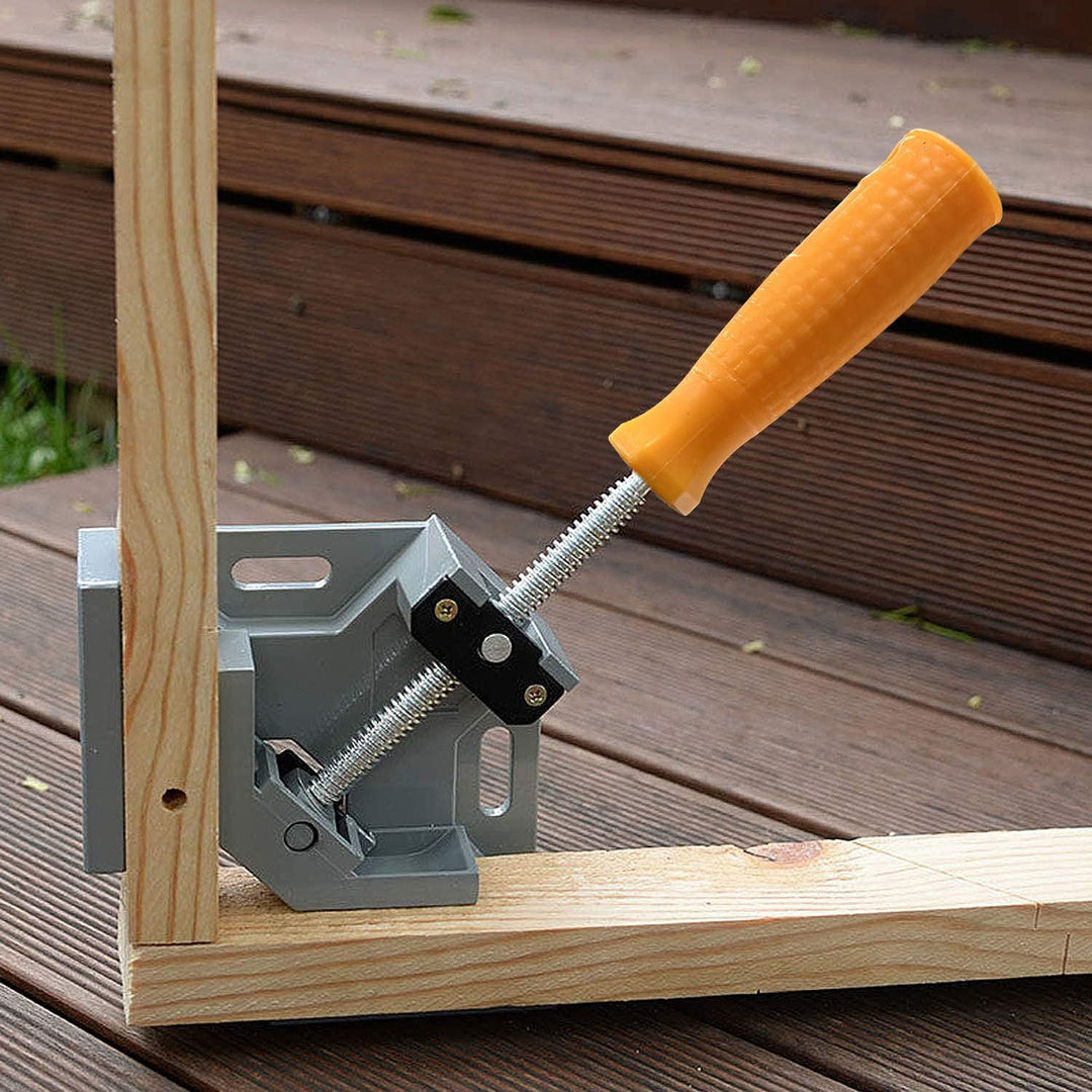 2 Stück Winkelspanner 90 Grad, Aluminium-Legierung Eckspanner, Mit Swing Kiefer, Single Handle, Wink