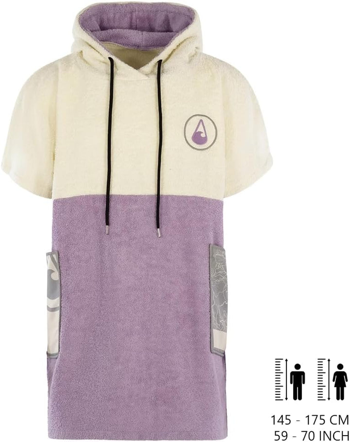 WAVE HAWAII Poncho Peniche Badeponcho 95% Baumwolle 5% recyceltes Polyester für Körpergrössen von 14