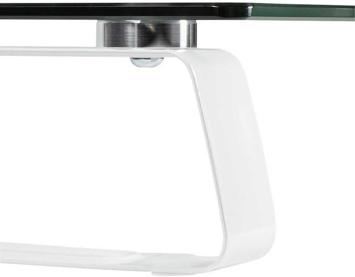 LogiLink TV- Monitorerh?hung aus Glas (Dicke: 5mm), max. Belastung 20kg, h?henverstellbar, L?nge = 5
