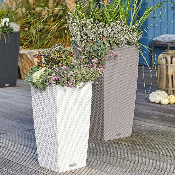 LECHUZA CUBICO Cottage 30 weiss 15226 29.5x29.5x56.5 cm Weiss, 29.5x29.5x56.5 cm Weiss