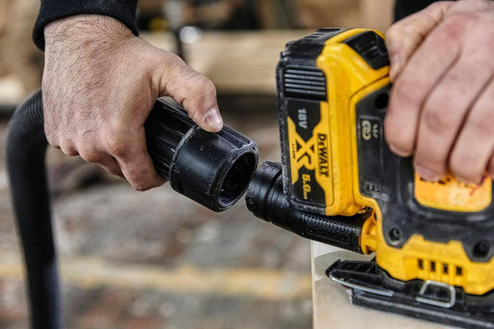 DEWALT DCW200N-XJ 18V XR Brushless 1/4 Blatt Handschleifer (blanke Einheit) Top, Top