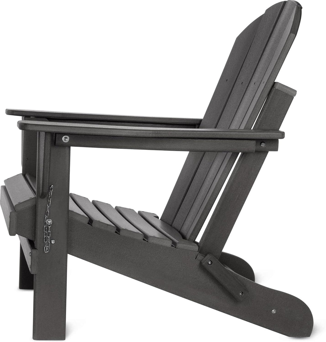 normani Original Adirondack Stuhl - Klappbarer Gartenstuhl in Holzoptik - Gemütlicher Gartensessel a