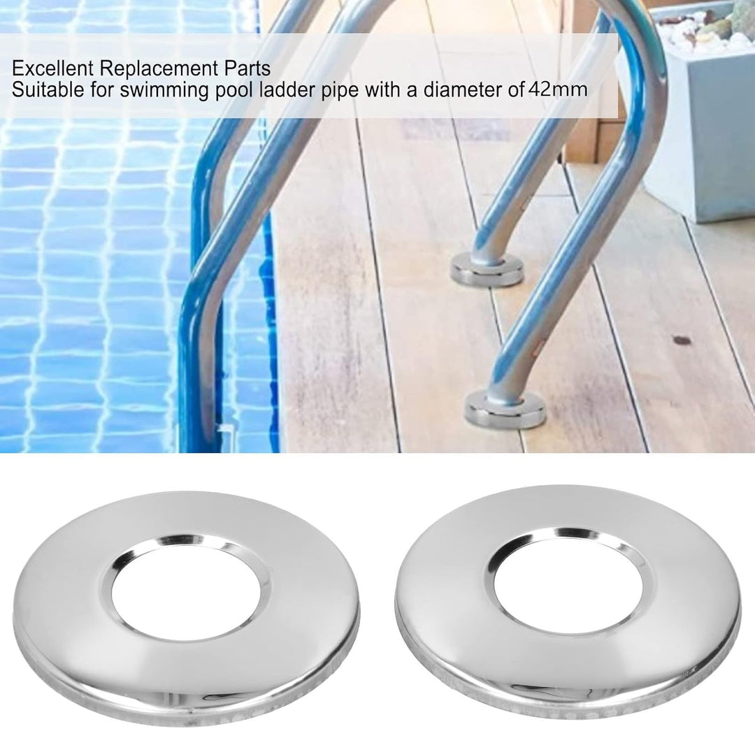 Nivvity Platte für Pool- oder Spa-Handlauf, Leiterrohr-Pool-Handlauf-Ersatzteile, Korrosions-Edelsta