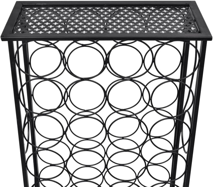 vidaXL Flaschenregal Flaschenständer Weinschrank Weinregal 28 Flaschen Metall 47.5 x 21 x 100 cm, 47