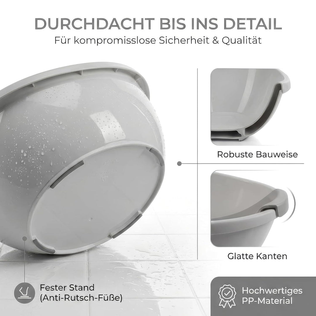 Baby Badewanne mit Badewanneneinsatz für Neugeborene - Testsieger - Rutschfeste Babybadewanne für Ba