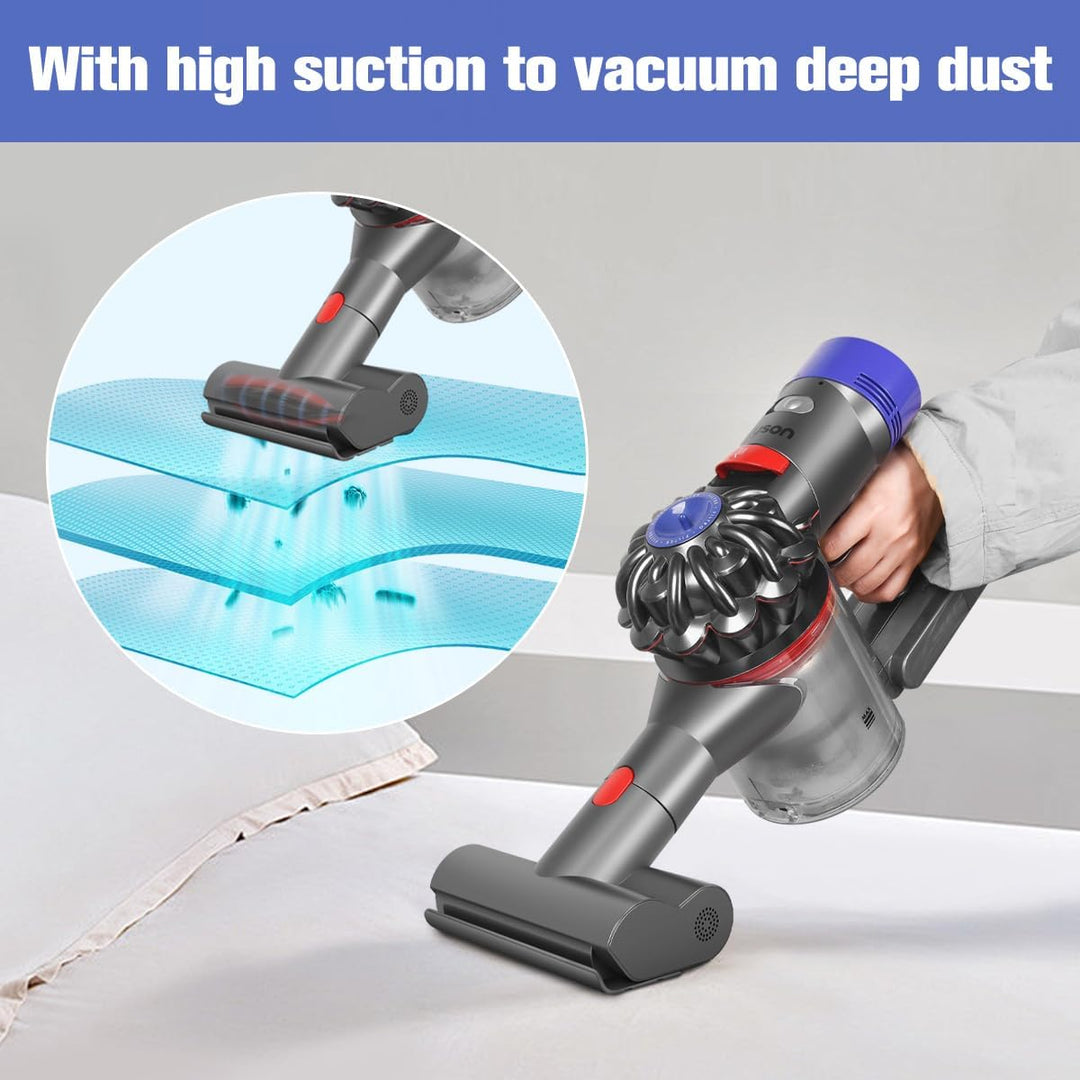 Mini Polsterdüse für Dyson V7 V8 V10 V11 V15, Kleine Elektrobürste zum Entfernen von hartnäckigem Sc
