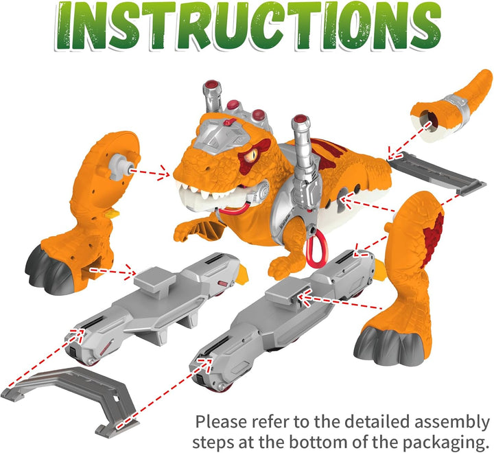 Kids Dinosaur Vehicles Electric Vehicles for Toddlers Orange Dino, Orange Dino