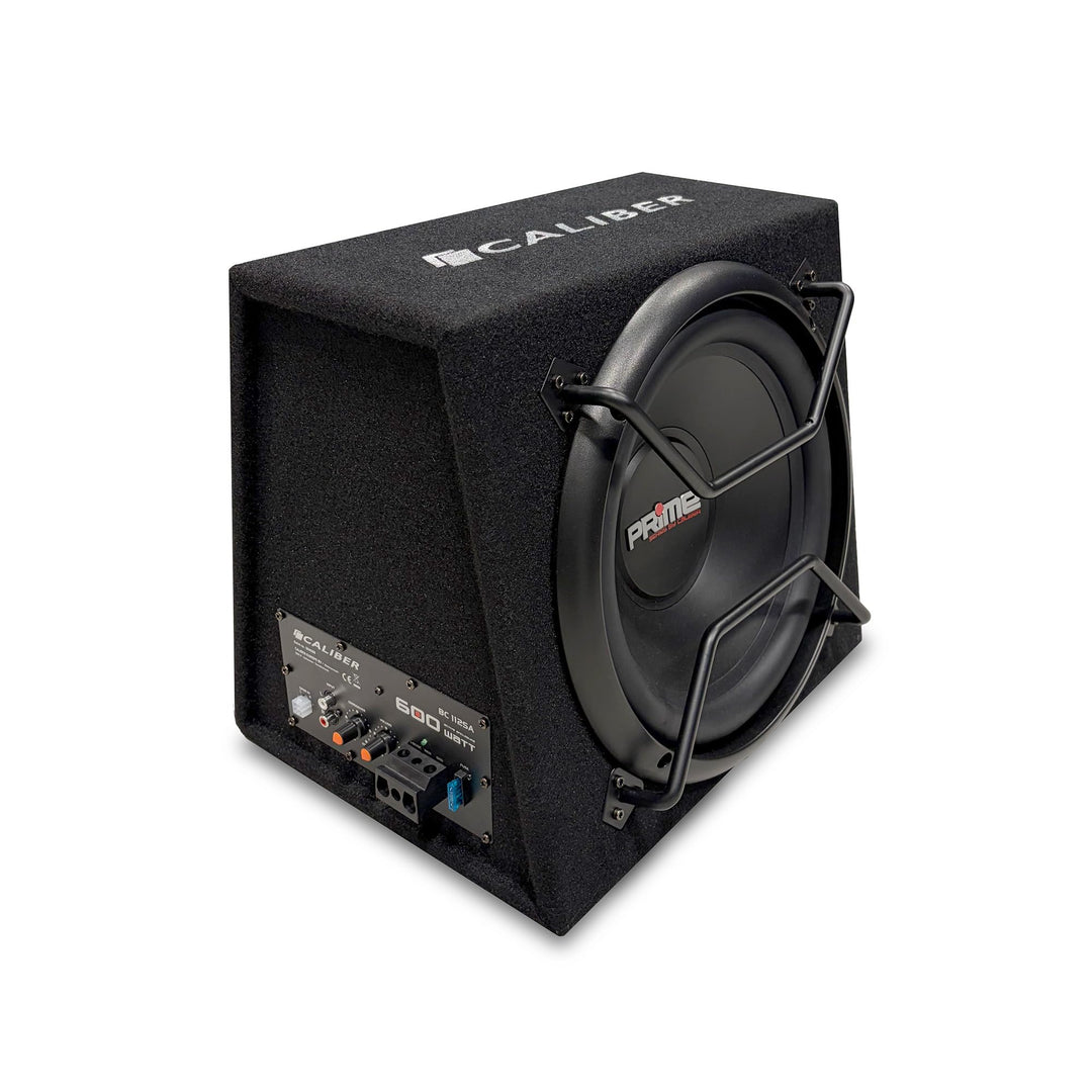 Caliber Auto Lautsprecher Set - Subwoofer Auto Set mit Verstärker 600W - 200W RMS - Schwarz - 12 Zol