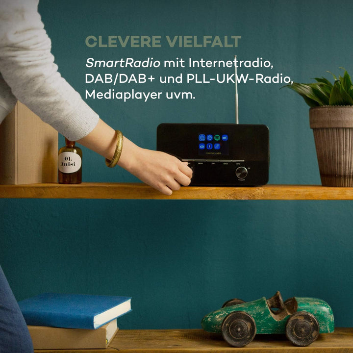 auna Connect 150 SE - Smart Radio 2.1-Internetradio, DAB/DAB+ / PLL-UKW-Radio, Mediaplayer, Spotify