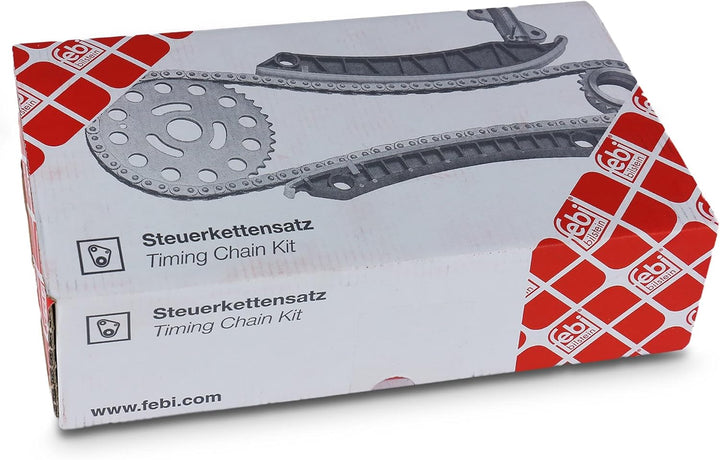 febi bilstein 30381 Steuerkettensatz für Nockenwelle, mit Gleitschienen und Kettenspanner , 1 Stück
