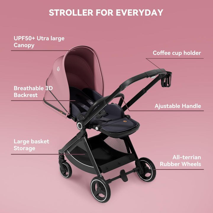 ELITTLE Kinderwagen Verstellbarer Fahrtrichtung,ELITTLE EMU Klappbar Buggy,Automatische Schwerpunktv