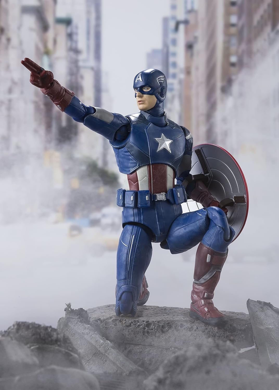 75339 – Marvel Avengers – Sh Figuarts – Captain America 15 cm Mehrfarbig, Mehrfarbig