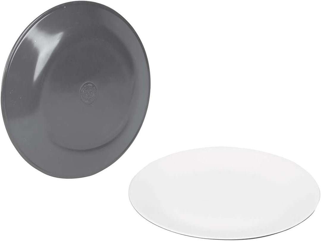 Bo-Camp - Geschirrset - 100% Melamin - 16-teilig - Grau