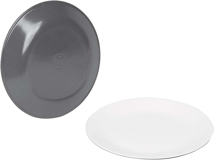 Bo-Camp - Geschirrset - 100% Melamin - 16-teilig - Grau