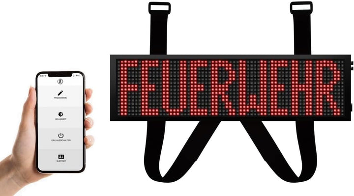 LED Frontwarnsystem | Einsatzschild | Multicolor WiFi - Android und iOS App - Handygesteuert - Dacha