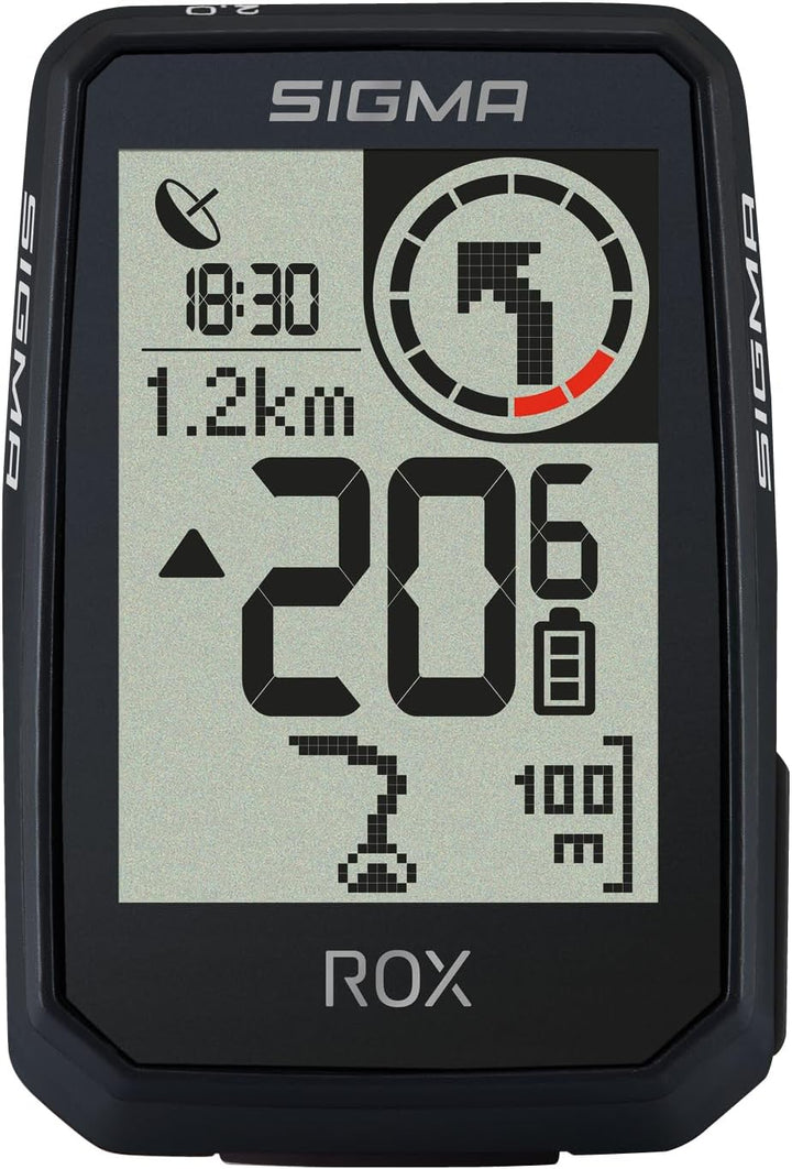 SIGMA ROX 2.0 Endurance Black | 26h Akkulaufzeit | kabelloser Fahrradcomputer | GPS und Navigation i