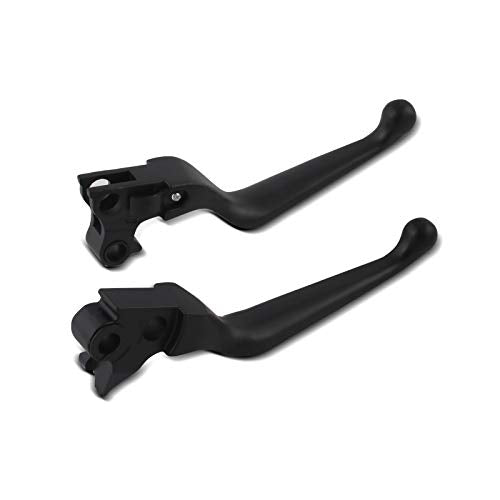 Bremshebel und Kupplungshebel-Set Grip für Harley Davidson Dyna Sportster Softail Touring 96- schwar