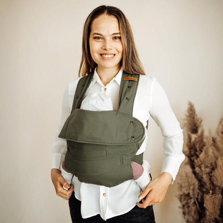 marsupi Baby- und Kindertrage, Version 2.0 (L, olive) L olive, L olive