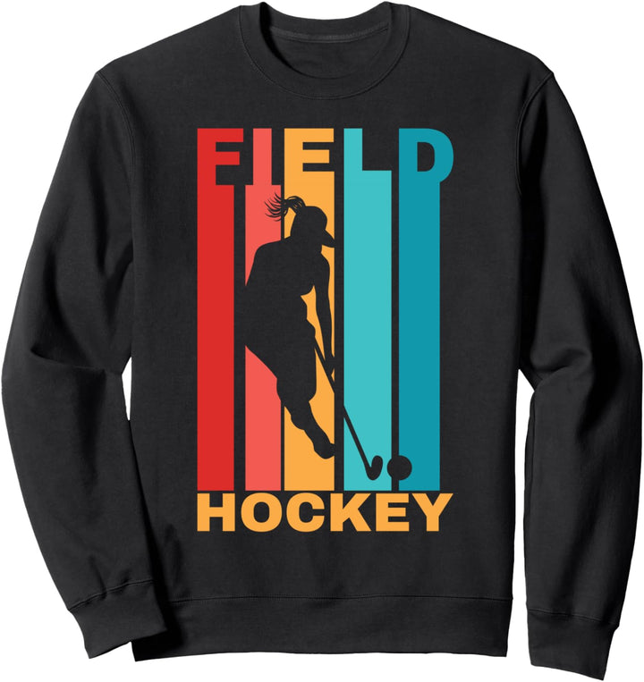 Retro Feldhockey Damen Sweatshirt