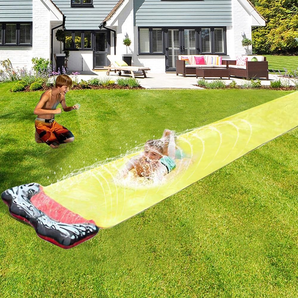 Wasserrutsche Garten, 188in x 27in/480 x 70 cm Wasserrutschbahn, Rutschbahn Outdoor Wasser mit einge