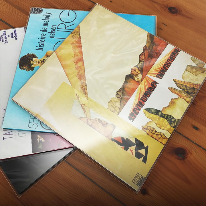 TAKMORK 12“ Schallplattenhüllen Vinyl Aussenhüllen - Vinylhüllen für Schallplatten | Kristallklare V