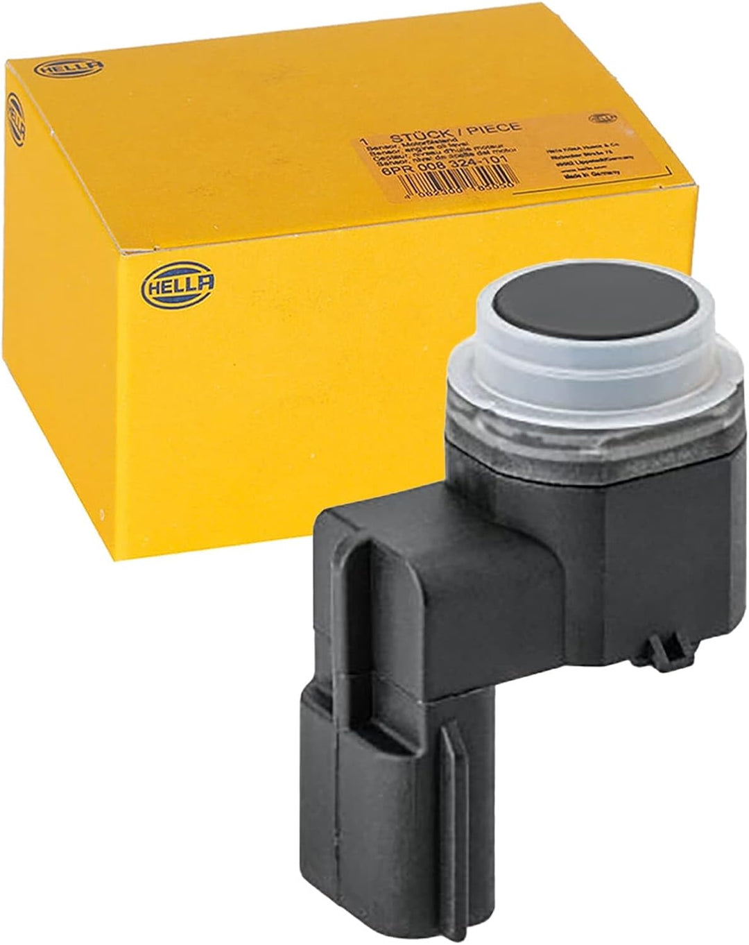 HELLA 6PX 358 141-751 Sensor, Einparkhilfe - 3-polig - gesteckt - überlackierbar - mit Befestigungsr