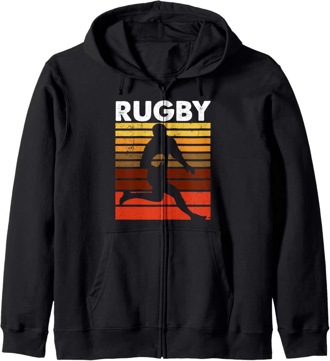 Rugby Sport Retro Vintage Rugby Spieler Kapuzenjacke