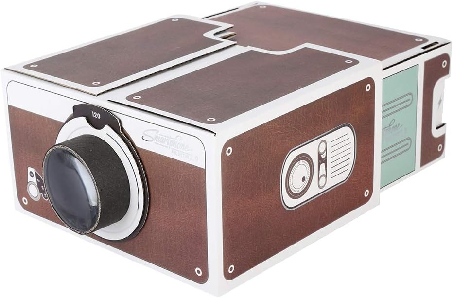 Vikye Beamer, Smart Portable Beamer der Zweiten Generation Smartphone Beamer DIY Beamer für Heimkino