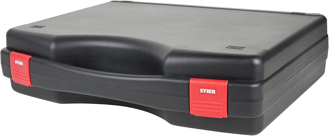 STIER Kunststoffkoffer PP m. Schaumstoffeinlage 230 x 180 x 45mm 280 x 230 x 82 Schwarz, 280 x 230 x