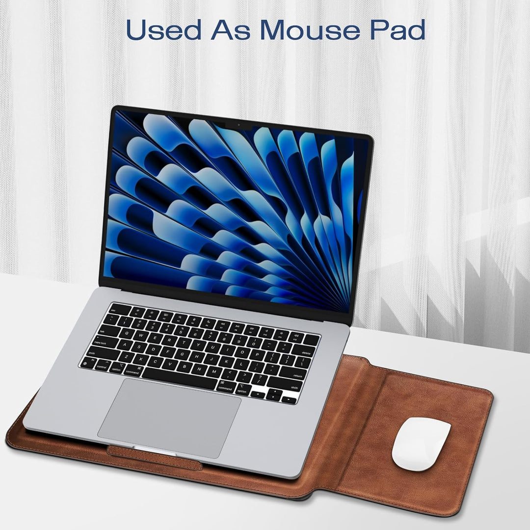 Fintie 15-16 Zoll Laptop Tasche mit Ständer Kompatibel mit MacBook Air 15.3 2024 2023 (A3114 A2941),