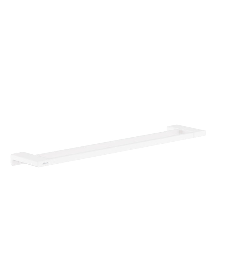 hansgrohe Handtuchstangen AddStoris, Handtuchhalter 64.8cm, Badetuchhalter, Mattweiss 648mm Doppelha