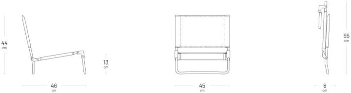 Lafuma Mobilier CB niedriger Klappstuhl, Aluminium, Océan II, Normal, Océan Ii