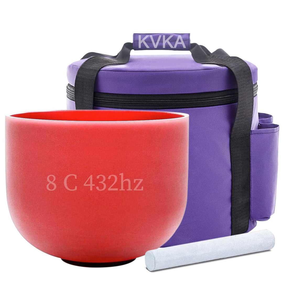 KVKA 20cm Klangschalen, 432Hz Chakra Klangschale für Yoga Meditation Sound Healing Entspannung Stres