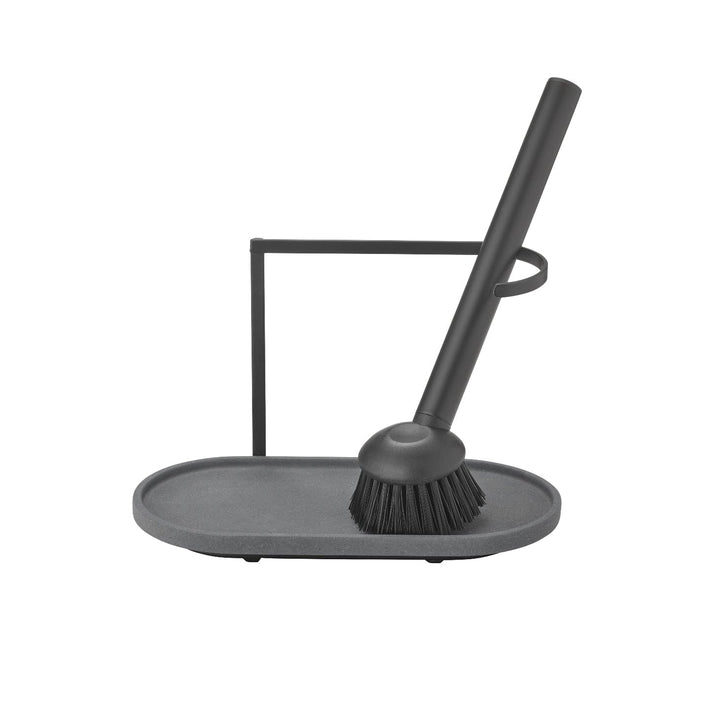 blomus Spülset -DHUVA- | Spülbecken Organizer Farbe Magnet aus Beton | Inkl. Spülbürste mit austausc