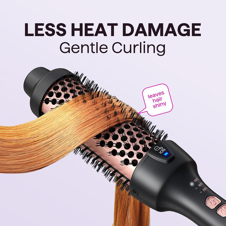 Wavytalk Thermobürste, Thermal Brush 38mm Ionische Lockenbürste erhitzt zur Erzeugung natürlicher Lo