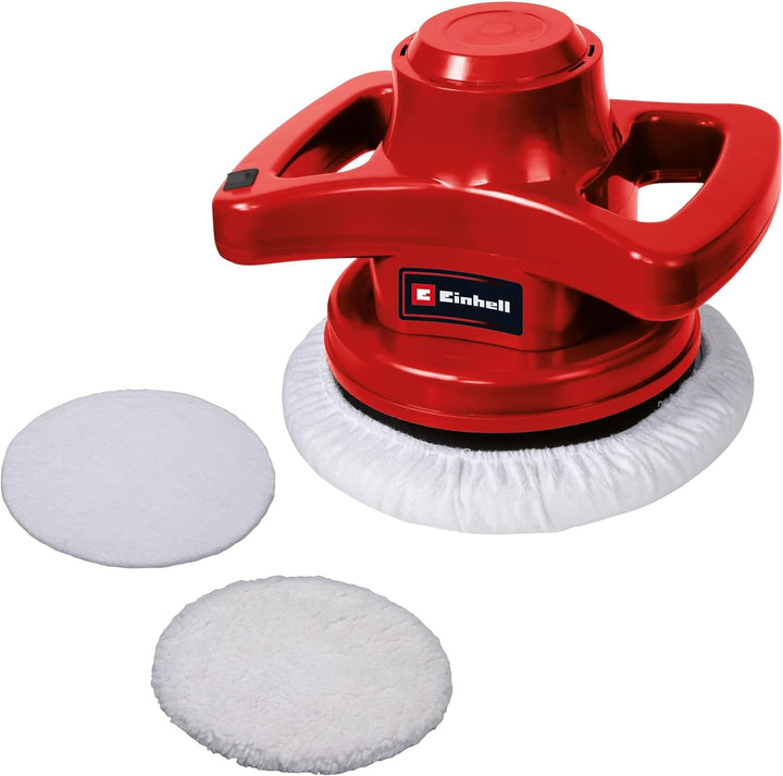 Einhell Auto-Poliermaschine CC-PO 90 (An-/Ausschalter, handlich und robust, 1 Textilpolierhaube und