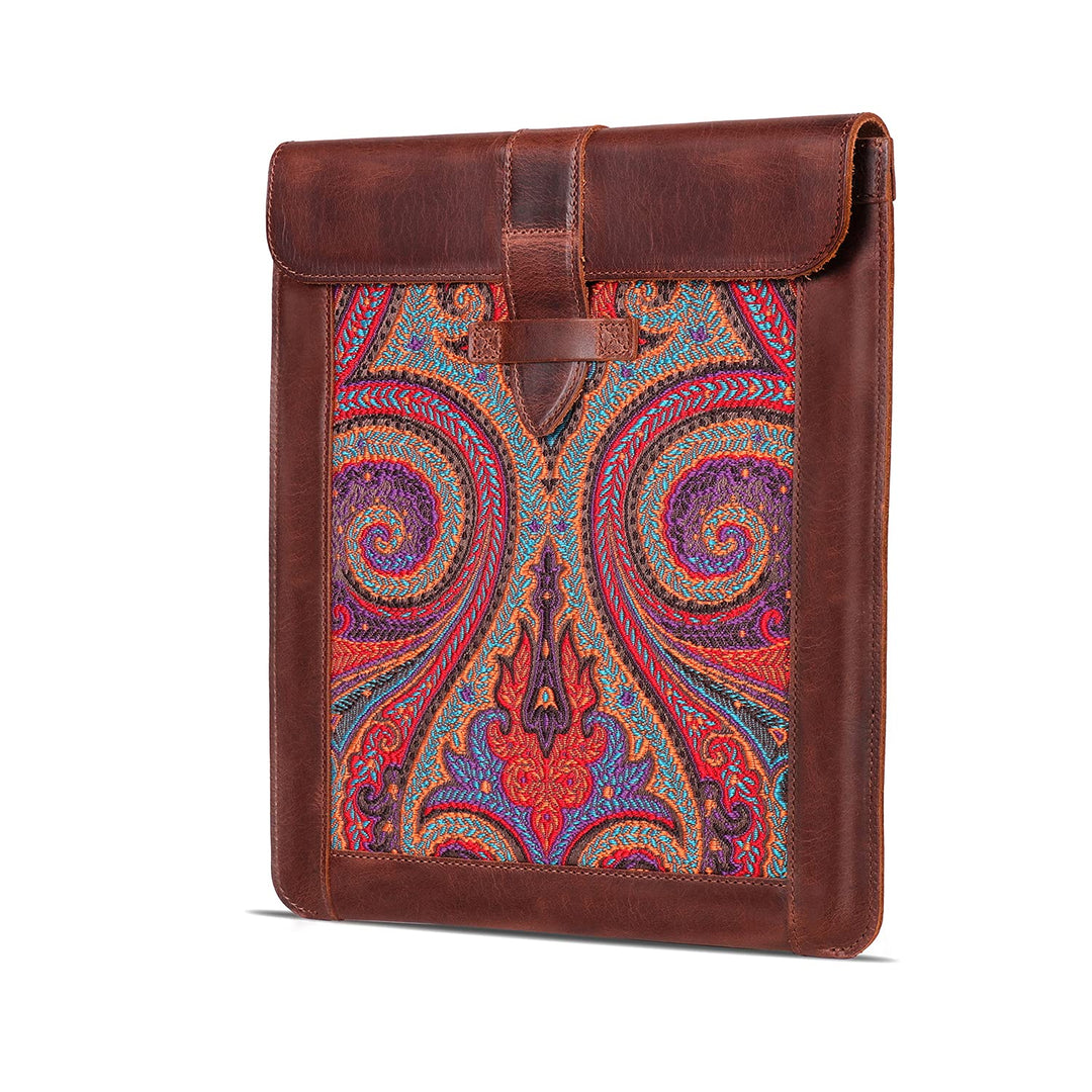 LONDO Echtleder-Ärmeltasche für Ipad - Large Braun Large, Braun Large