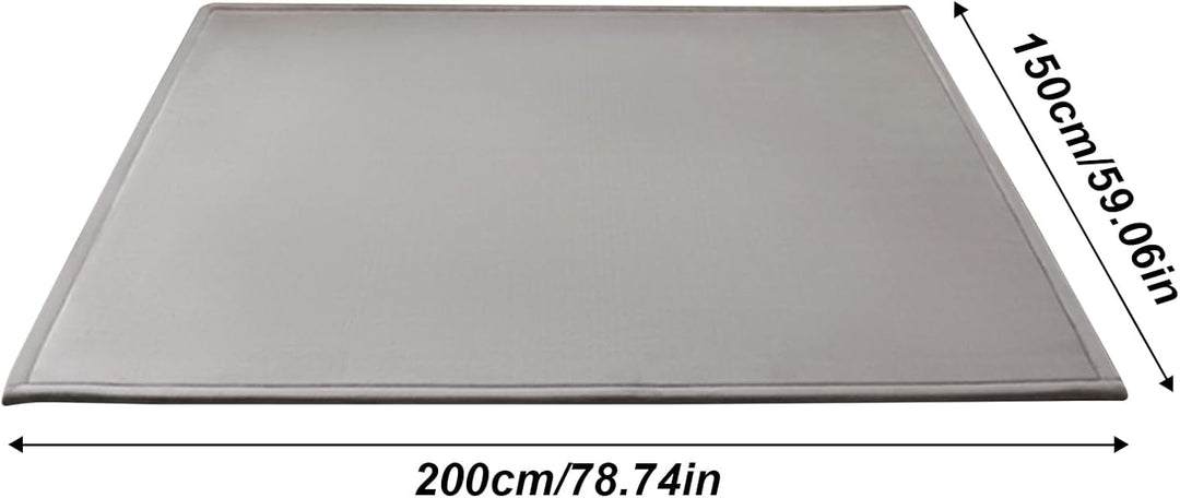 Baby Spielmatte 150x200cm Memory Foam Krabbelmatte Kinderteppich Grau | Weiche Baby Spielmatte aus K
