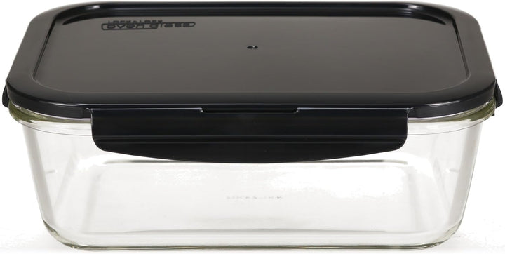 LOCK & LOCK Frischhaltedosen aus Glas mit Deckel, 3er Set eckig & gross - OVEN GLASS - Kühlschrank &