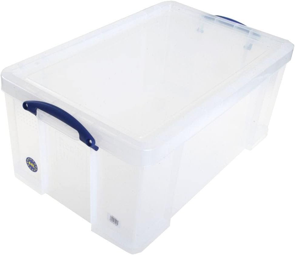 Really Useful Boxen-Set 64C, transparent Einzelbett Farblos Standardverpackung, Einzelbett Farblos S