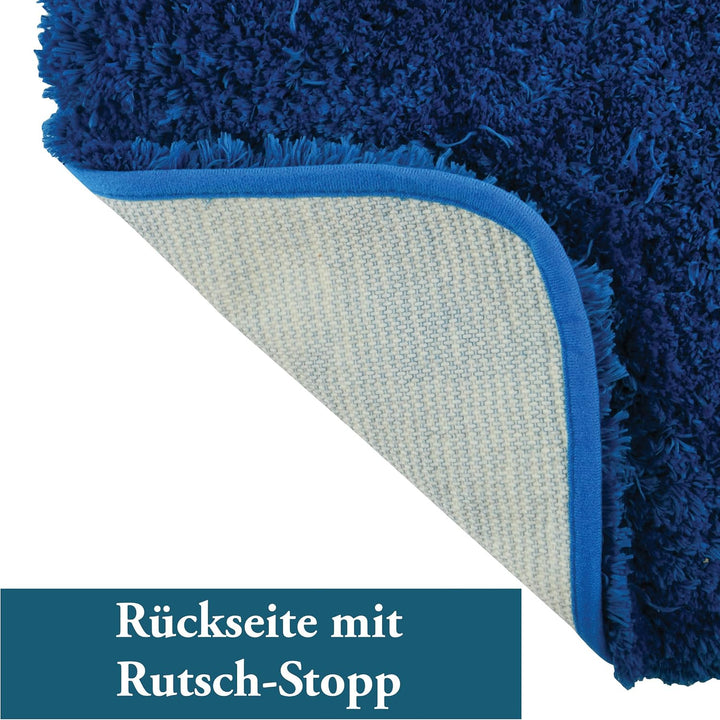 MSV - Mikrofaser-Badematte - 50 x 70 cm - Marineblau - Weich und komfortabel - Schnell absorbierend